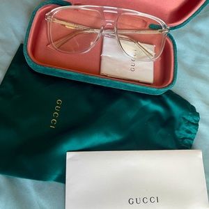 New Gucci clear glasses